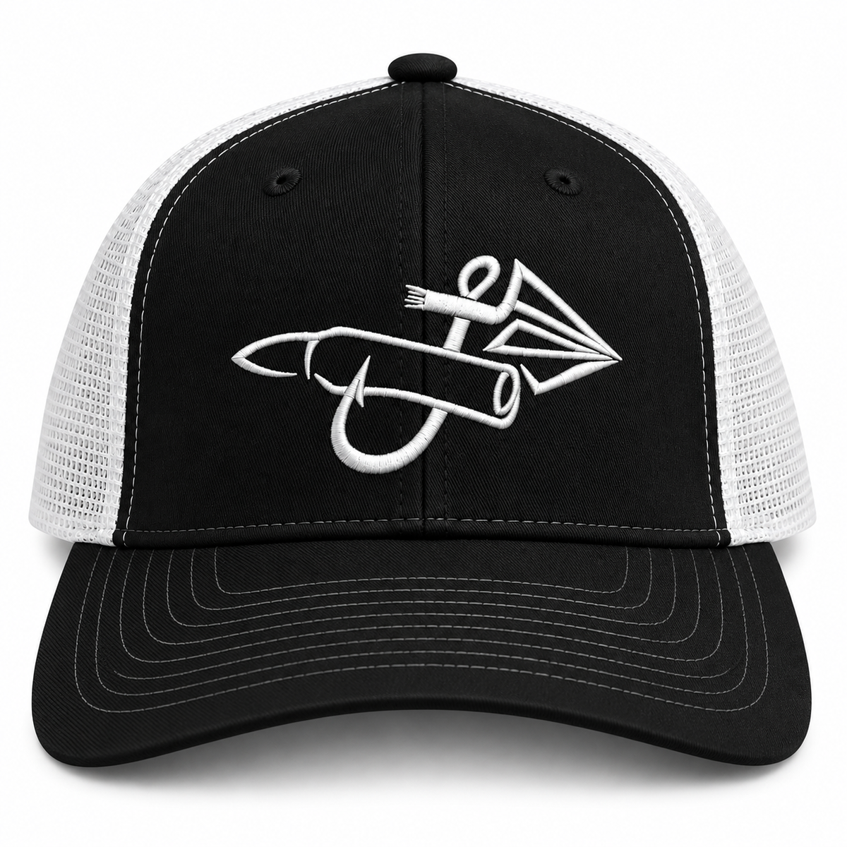 Black & White - Embroidered