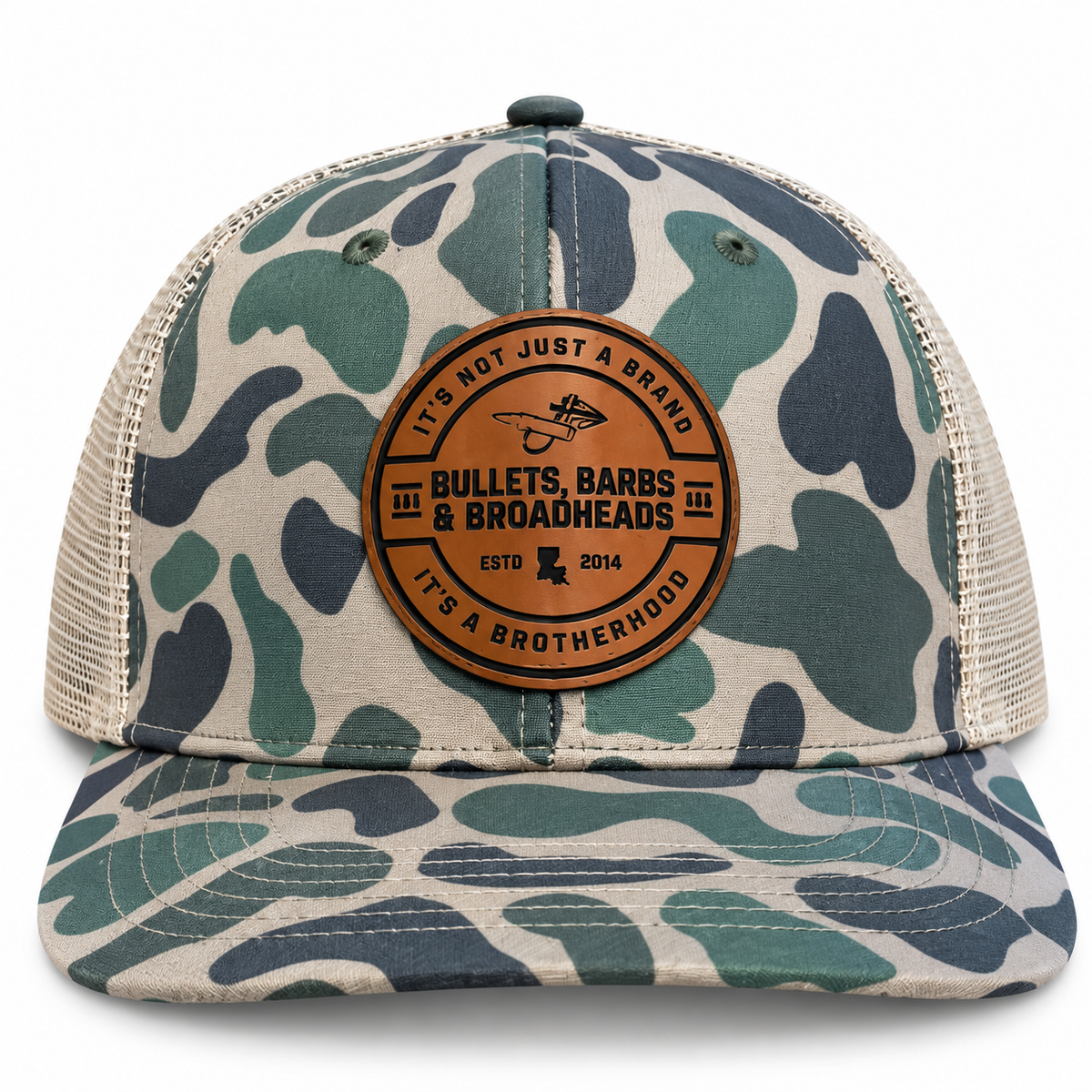 Marsh & Khaki Trucker - Saddle Brown Round OG