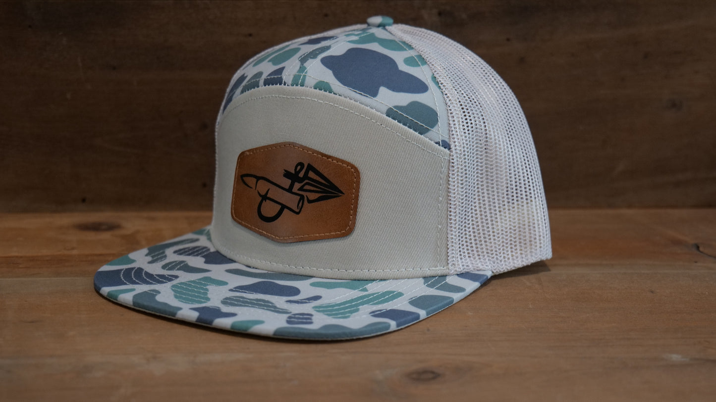 Green Marsh 7-Panel Brown Hex Patch