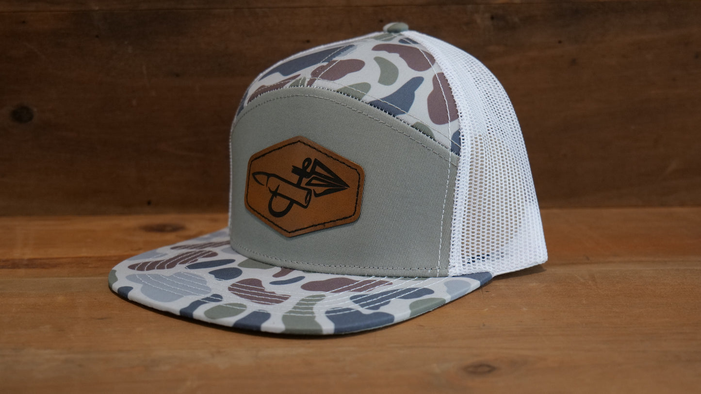 Tri-Color Marsh 7-Panel Brown Hex Patch