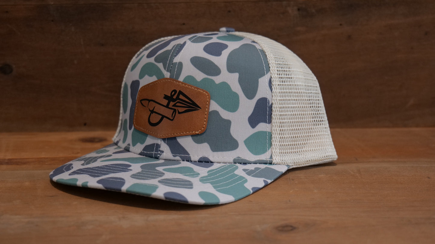 Green Marsh/Khaki Brown Leather Patch