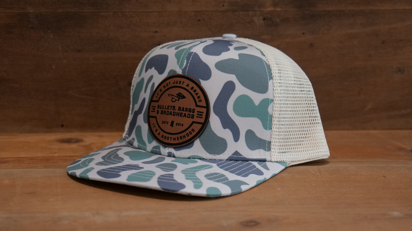 Green Marsh/Khaki Round Leather Patch