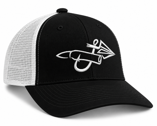 Black & White - Embroidered