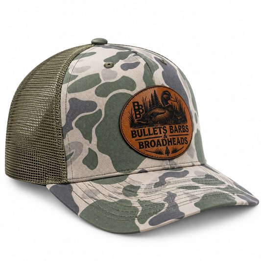 112 Marsh Duck Camo - Saddle Brown Duck Oval