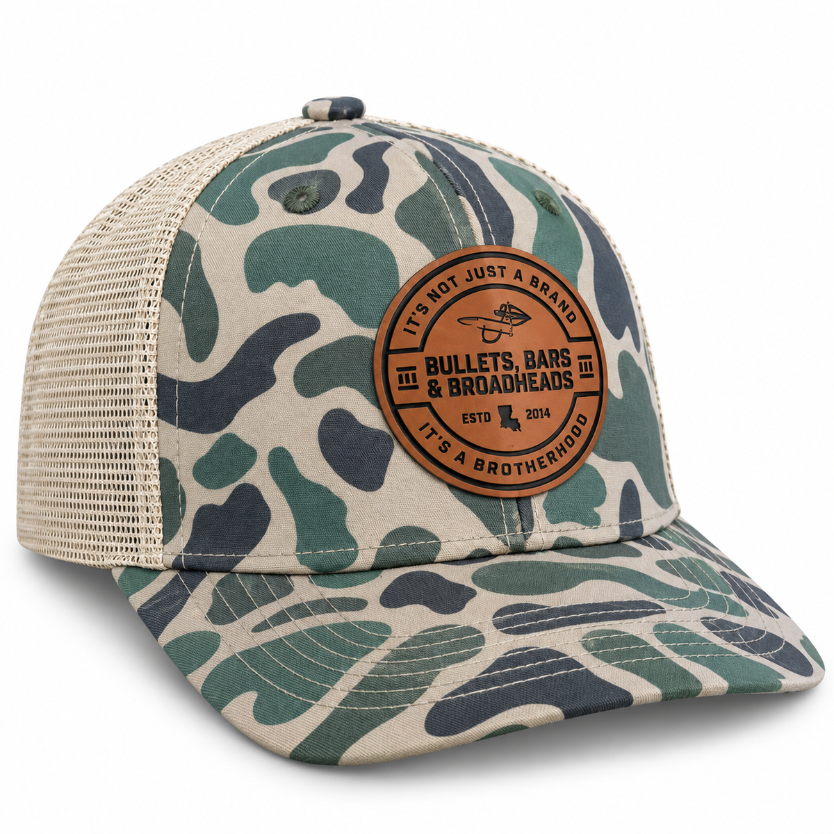 Marsh & Khaki Trucker - Saddle Brown Round OG