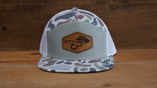 Tri-Color Marsh 7-Panel Brown Hex Patch