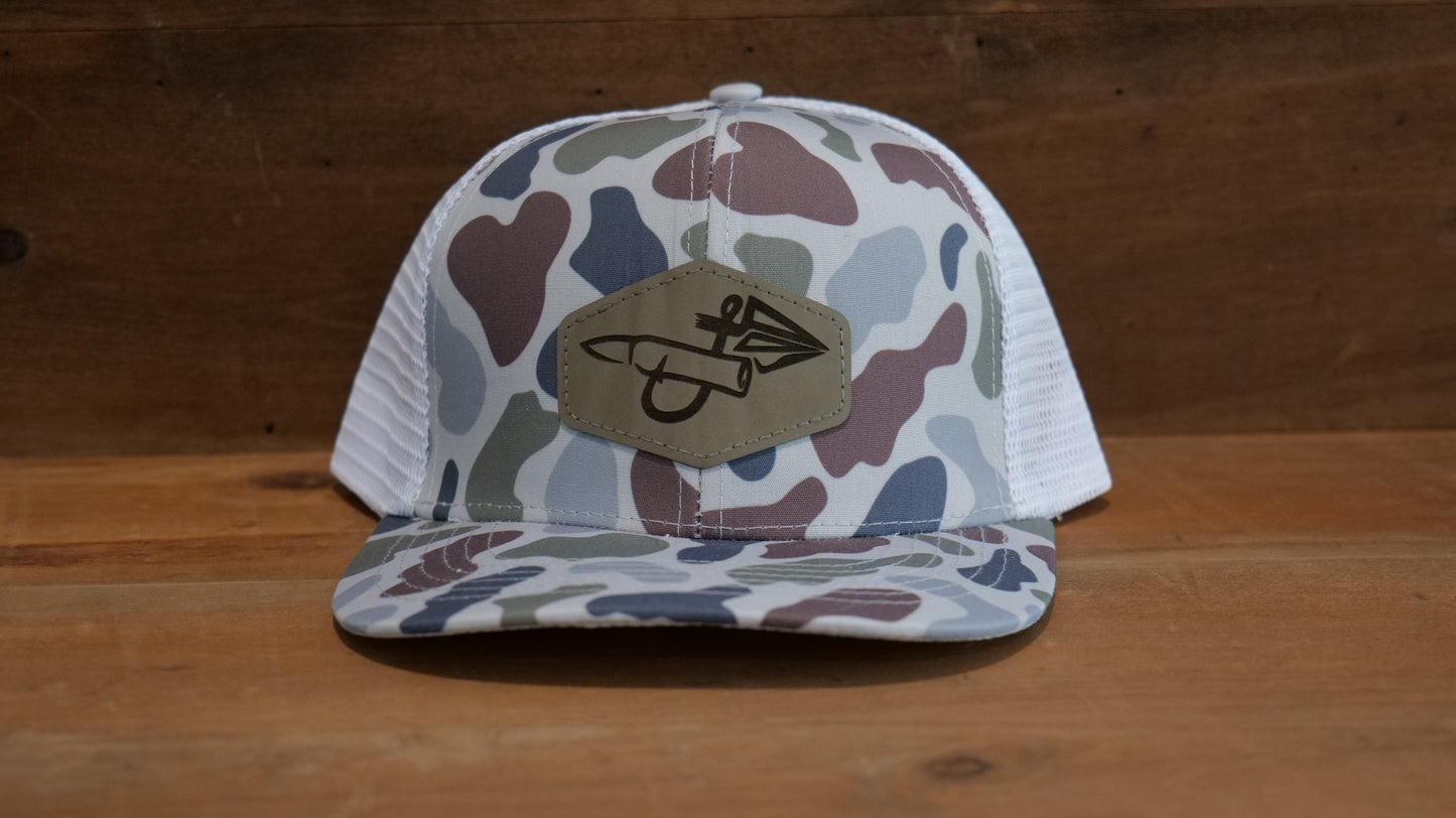 Tri-Color Marsh Camo/White