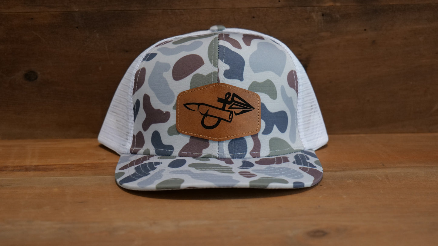 Tri-Color Marsh Camo/White
