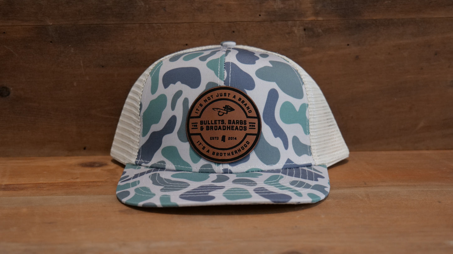 Green Marsh/Khaki Round Leather Patch