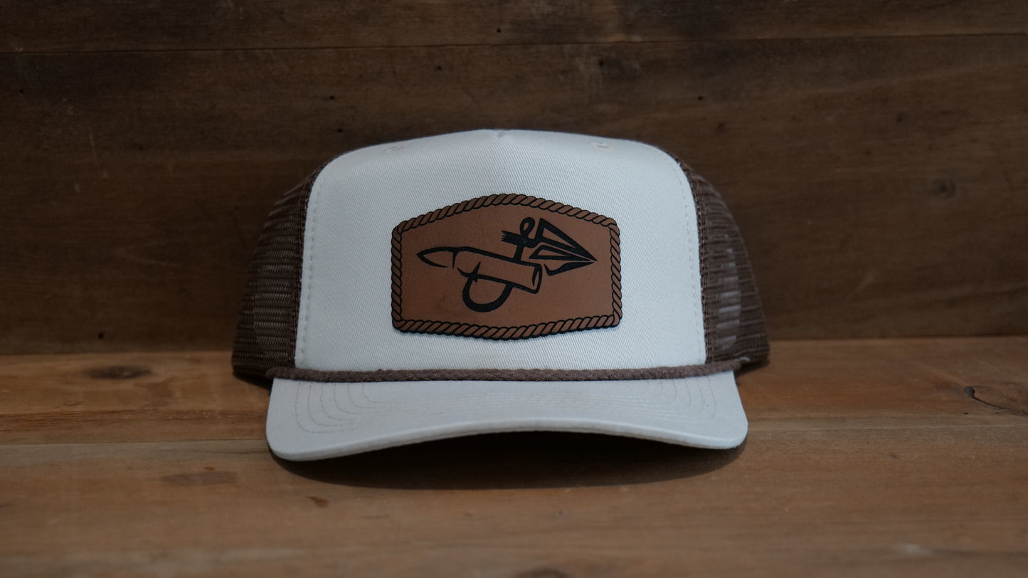 Sand/Coffee Trucker Rope Hat