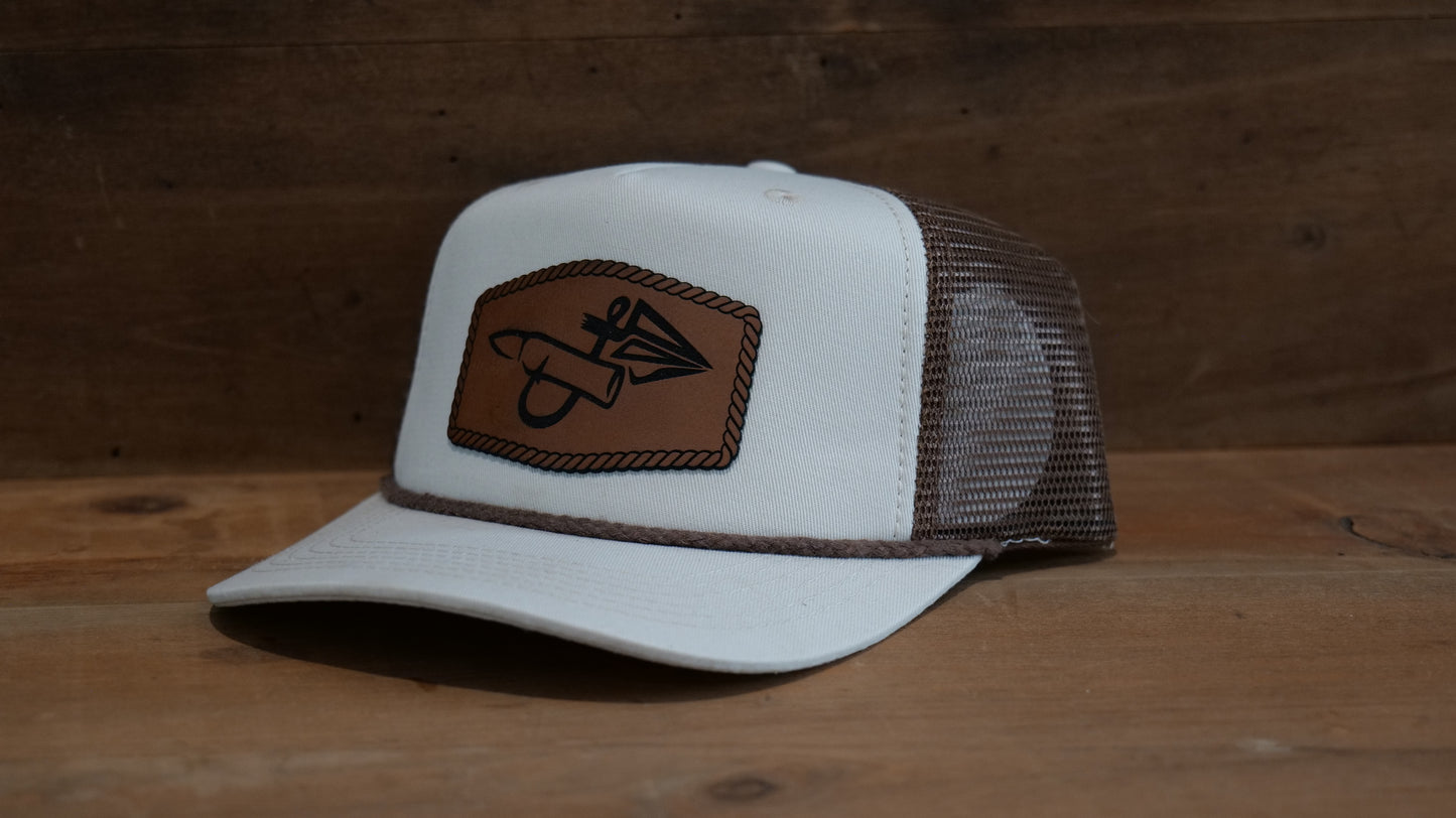 Sand/Coffee Trucker Rope Hat