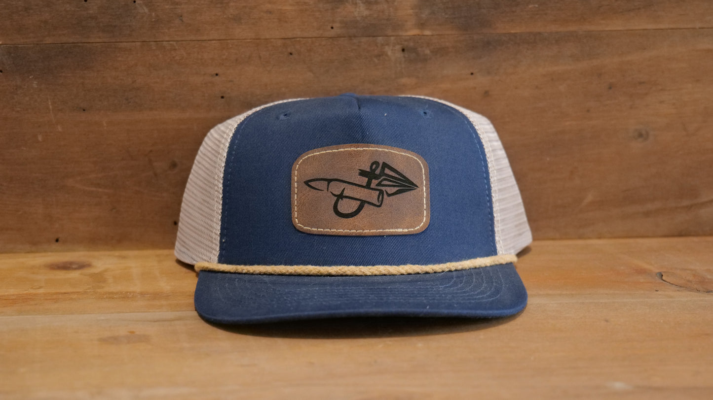 Navy Trucker Gold Rope