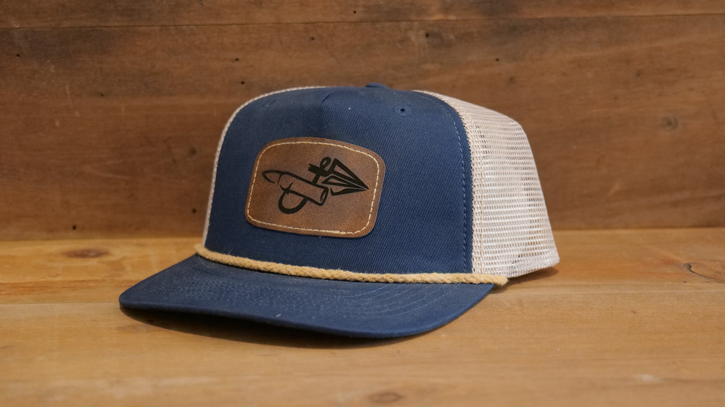 Navy Trucker Gold Rope