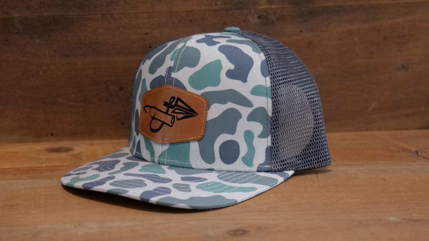 Green Marsh/Grey Brown Leather Patch